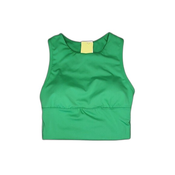 All in Motion Medium Support Muscle Cropped Sports Bra Vibrant Green XS - Picture 3 of 7